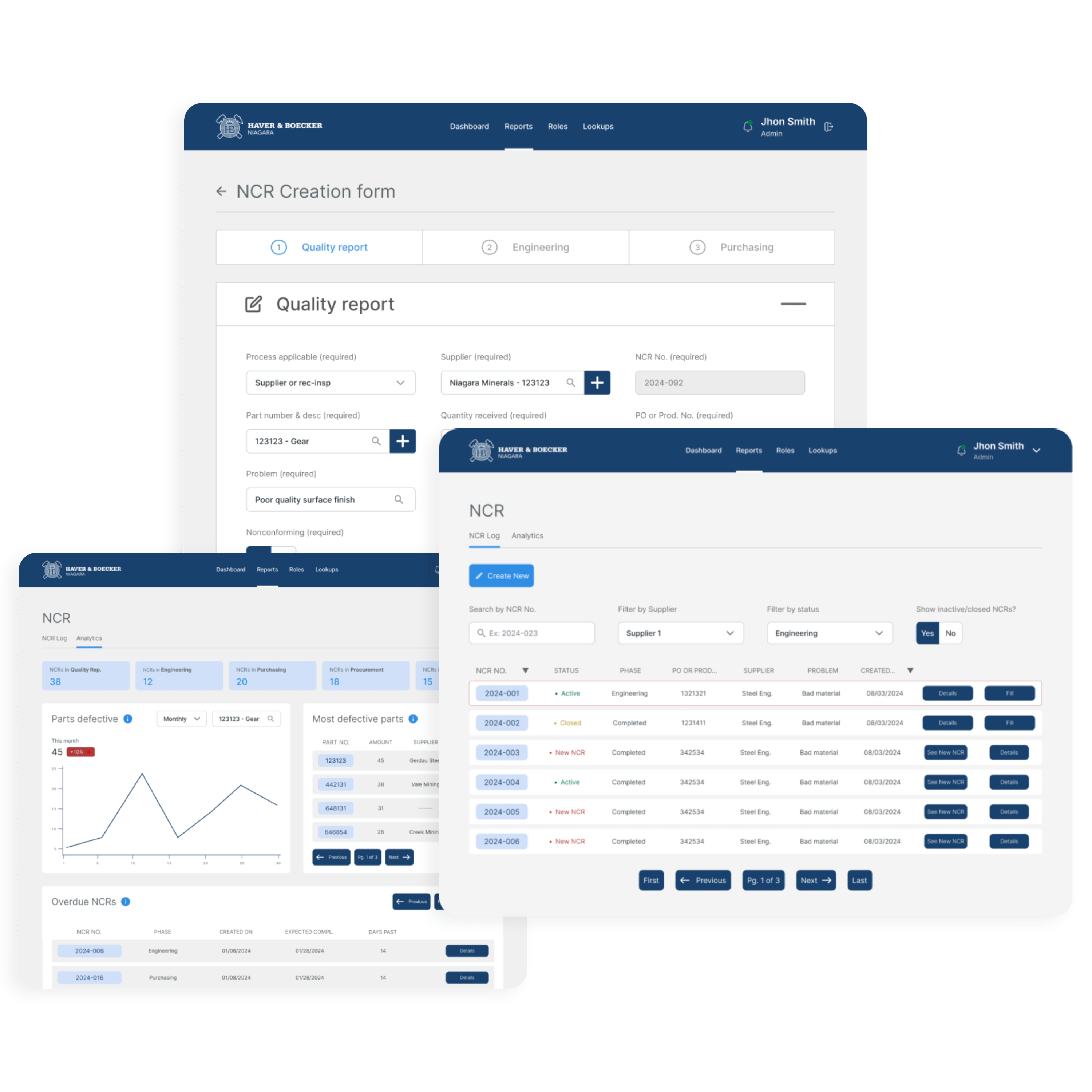 NCR app design mockup